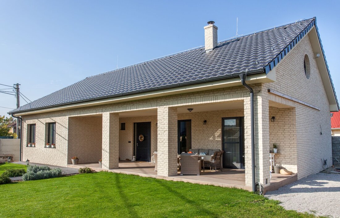 Tehlový obklad Cremona na fasáde rodinného domu od Rustique.sk